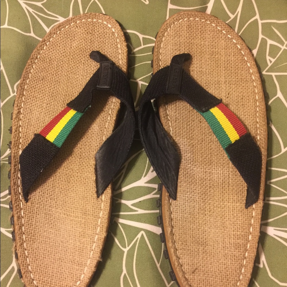 Bob Marley Fresco Sands Men’s Flip Flops sz10-10.5